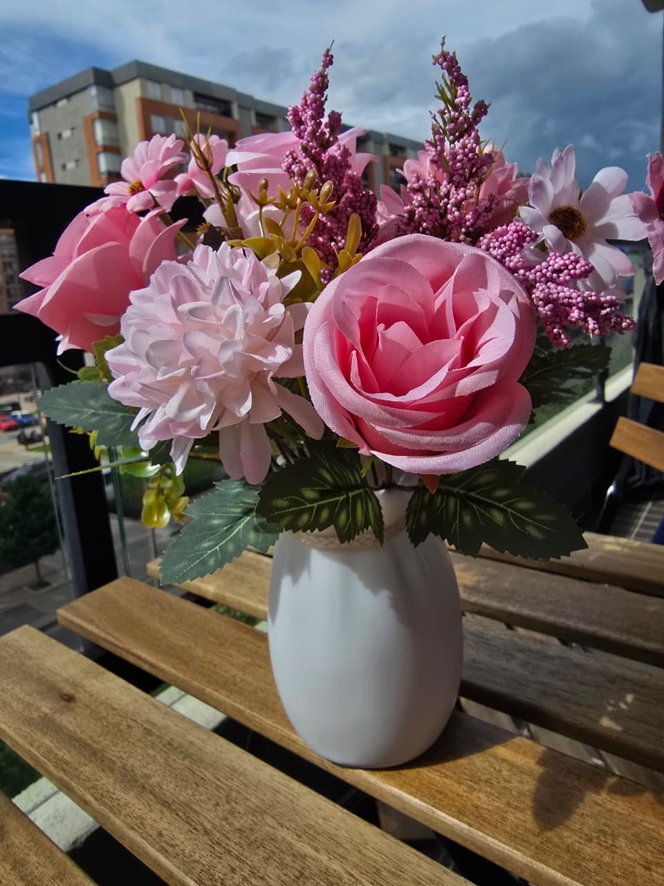 Feminine tulips bouquet